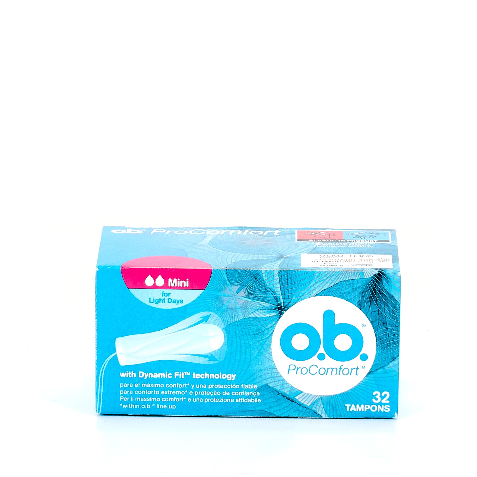 O.B. Procomfort mini, 32 tampões
