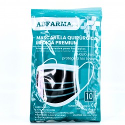 Máscara cirúrgica adulto cores sortidas, 10 pcs.