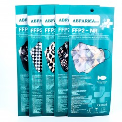 FFP2 Máscara impressa de peixe, 1 pc.