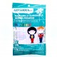 Máscara cirúrgica infantil roxa, 10 pcs.