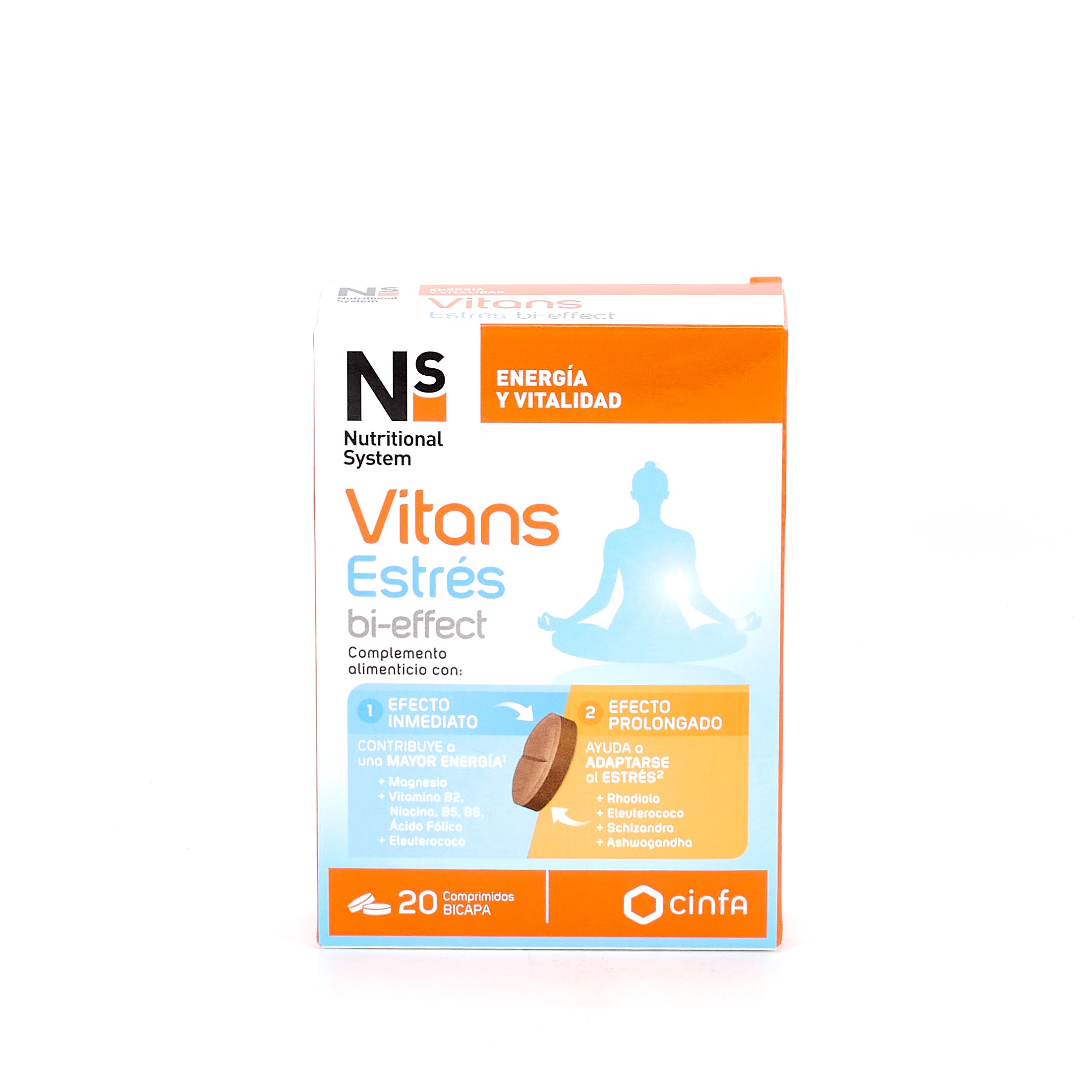 NS Vitans Stress Bi-Effect, 20 Comprimidos