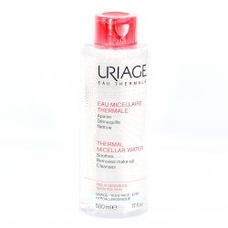 Água Termal Micelar Uriage para Pele Sensível com Vermelhidão, 500 ml