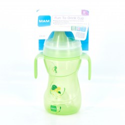 MAM Fun to Drink Cup Deep Sea Vaso de aprendizaje verde, 270ml