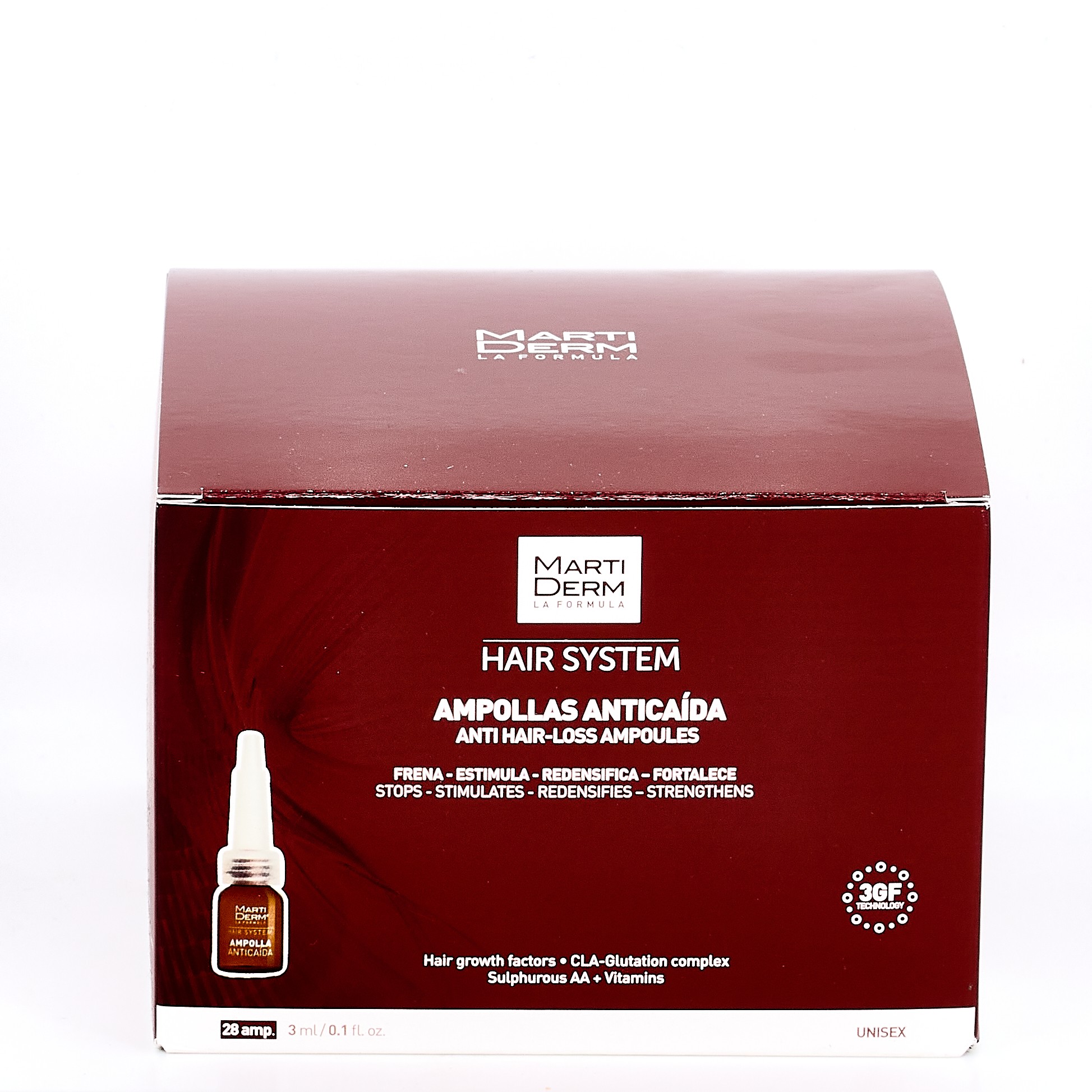 Martiderm Antiqueda de cabelo, 28 ampolas