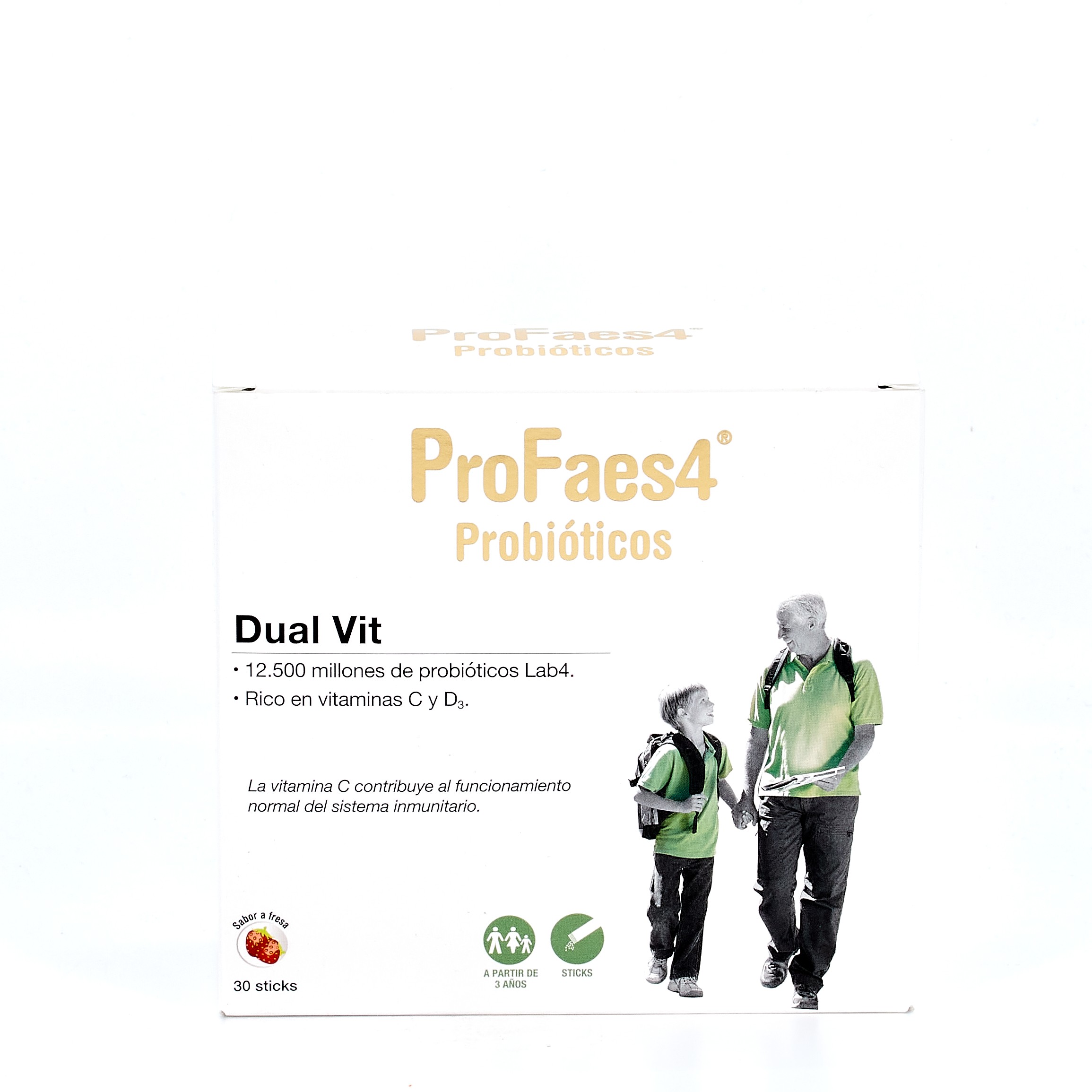 ProFaes4 Dual-Vit Fresa, 30 palitos