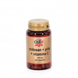 Obire Chitosan, Abacaxi e Vit. C, 100 cápsulas.