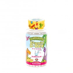 KAL Rex Vitamina D 400UI - 90 dinos. Mastigáveis