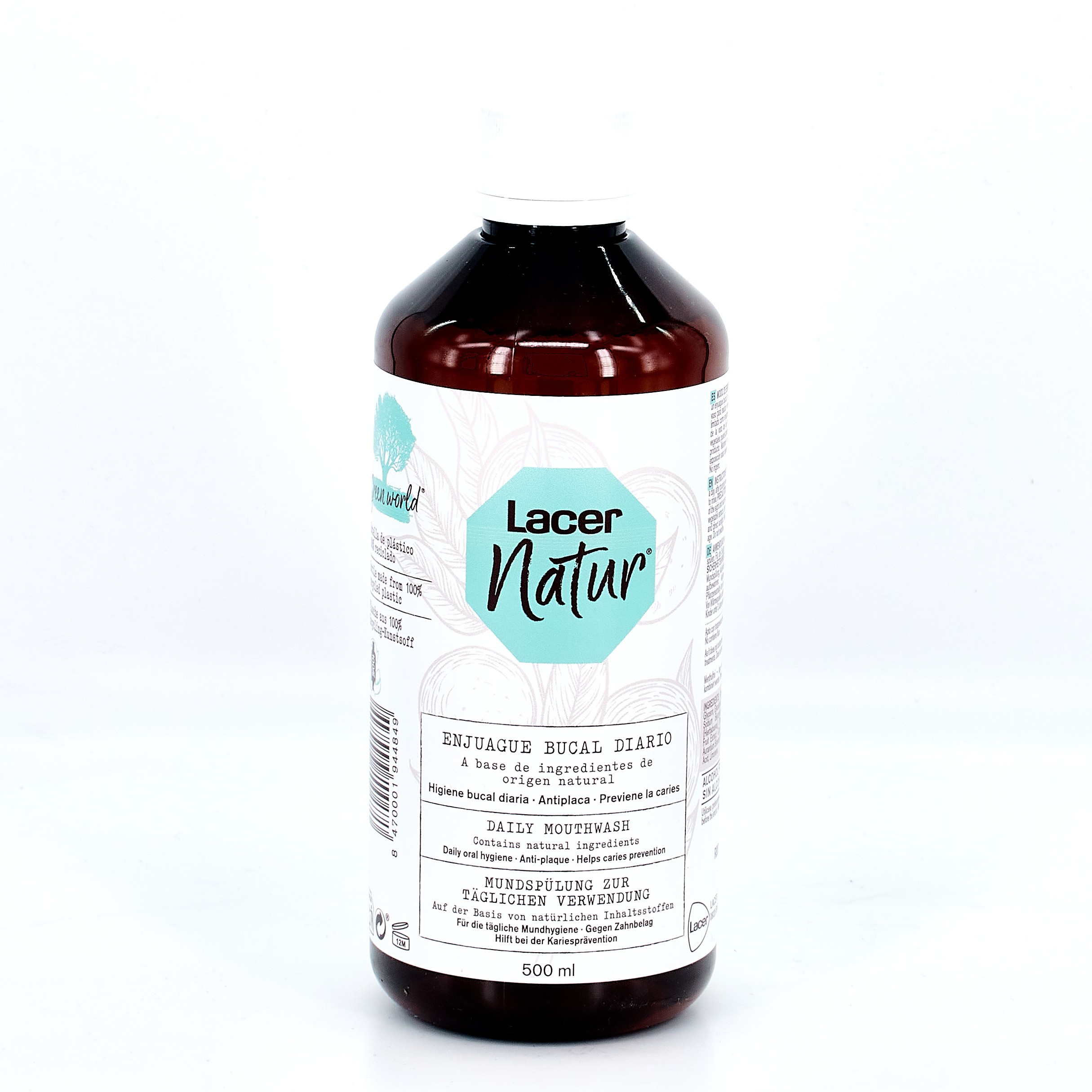 Enxaguante bucal Lacer Natur Daily, 500 ml