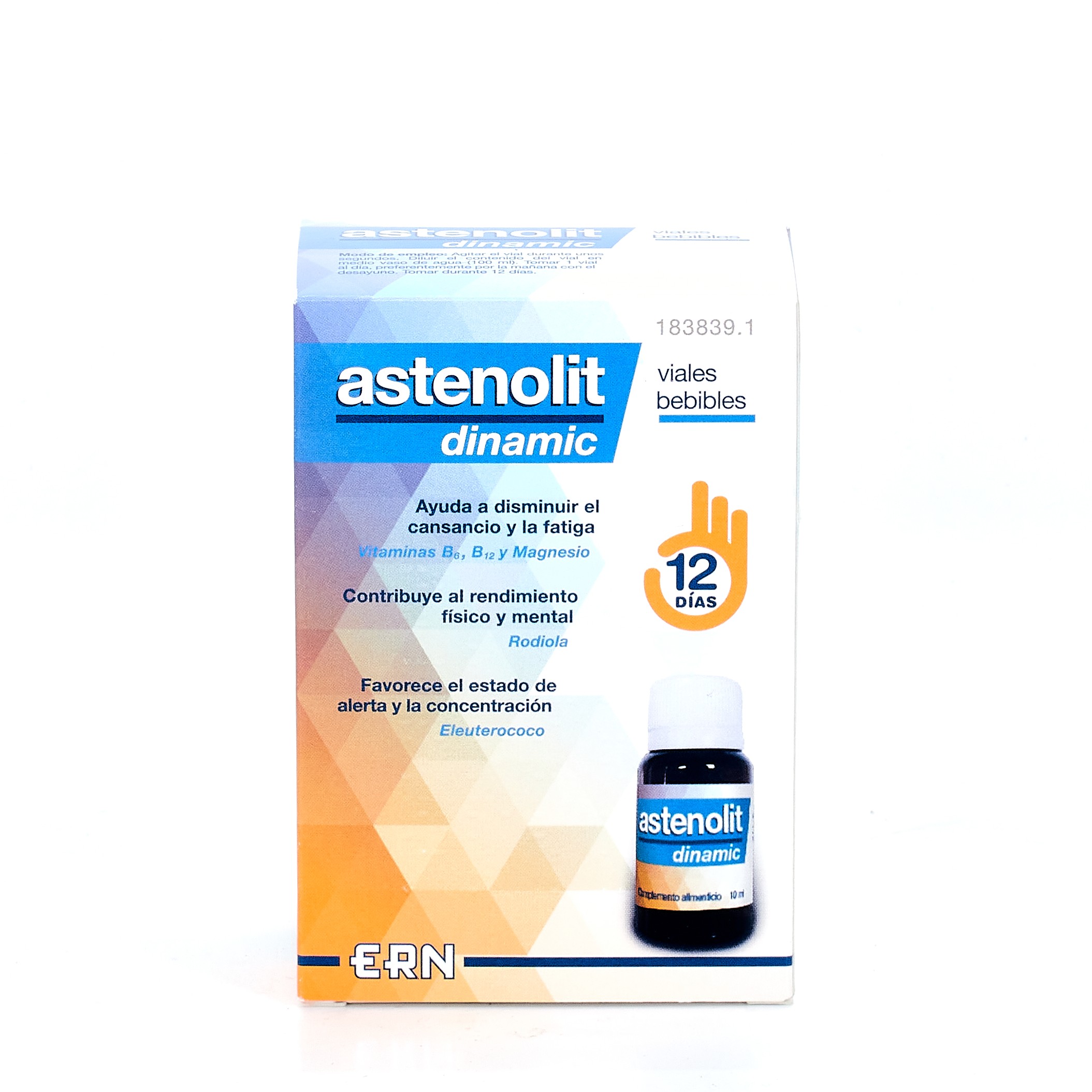 Astenolit Dinamic, 12 frascos para injetáveis.