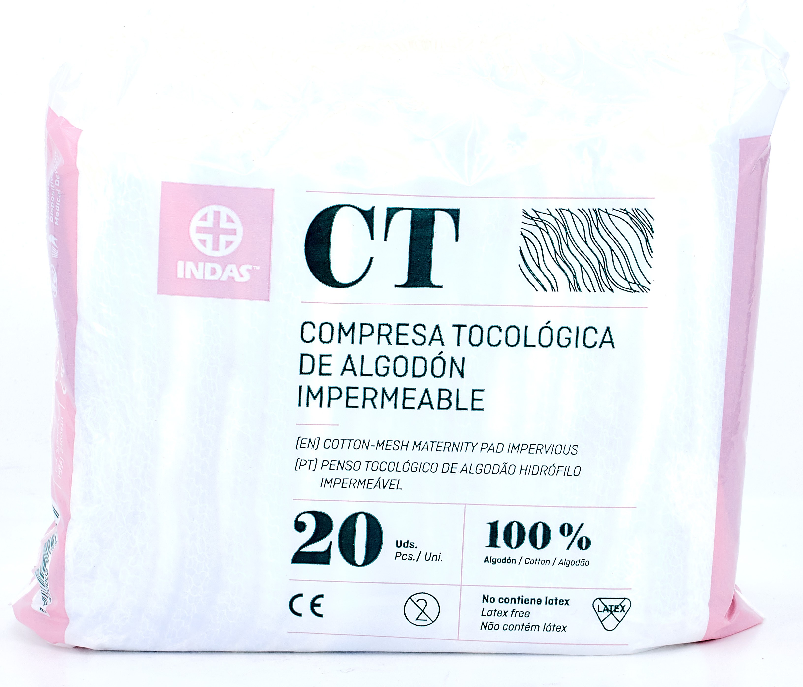 Almofadas de algodão Indas, 20 unid.