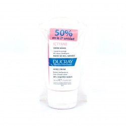 Ducray Ictyane Duplo Creme para as Mãos, 2x50ml.