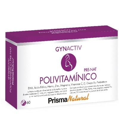 Prisma Natural Gynactiv Multivitamínico PRE-NAT, 60 Cápsulas