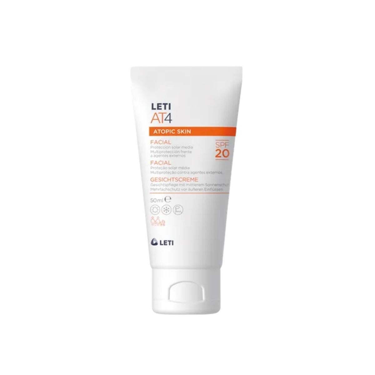 Leti AT4 Creme Facial FPS20, 50ml