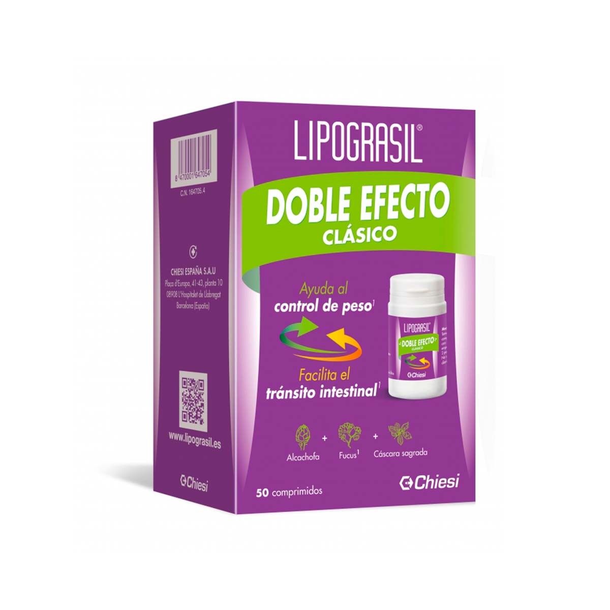 Lipograsil clássico, 50 comprimidos revestidos.