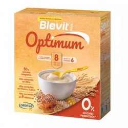 Blevit Plus Optimum 8 cereais com mel, 400 g.