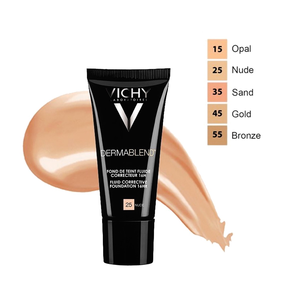 Vichy Dermablend Fundação Corretiva 16h, 30 ml