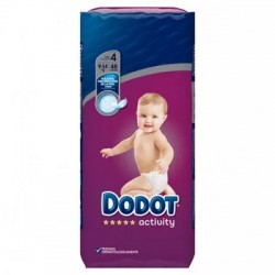 Dodot Atividade tamanho 4, 58 fraldas