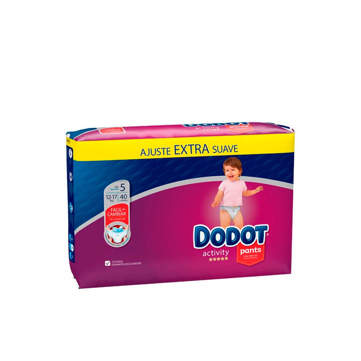DODOT Pants Activity Extra Jumbo Pack tamanho 5, 40 unidades.