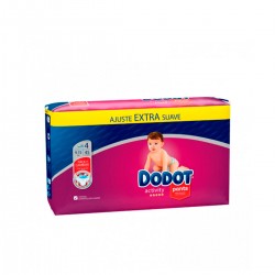DODOT Calça Atividade Extra Jumbo Pack tamanho 4, 45 unidades.