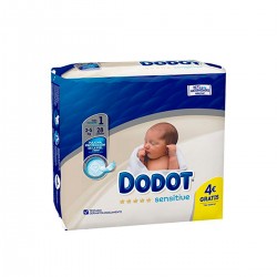 Dodot Sensitive Fraldas Recém-Nascidas Tamanho 1, 80 Fraldas