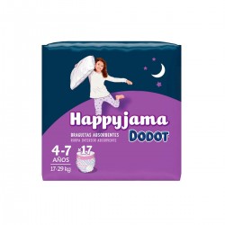 Dodot happyjamas meninas carregam tamanho do pacote 7, 17 unidades