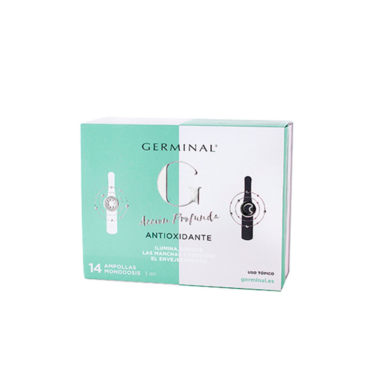 Germinal Deep Action Antioxidante Noite &Dia, 14 Ampolas