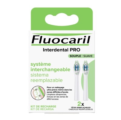 Soft interdental pro fluocaril, 2 cabeças substituíveis