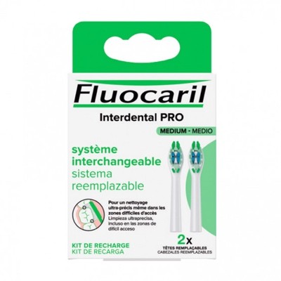 Fluocaril Interdental PRO Médio Refill Kit, 2 Cabeças Substituíveis