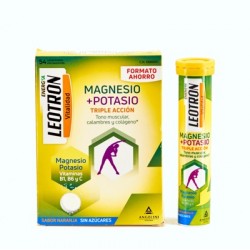 Leotron Vitality Magnésio + Potássio tripla ação, 54 comprimidos efervescentes.