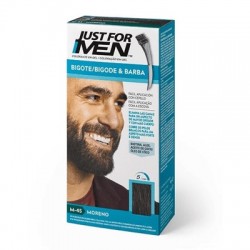 Just For Men M-45 Barba Marrom & Bigode Gel para Corante, 30 ml