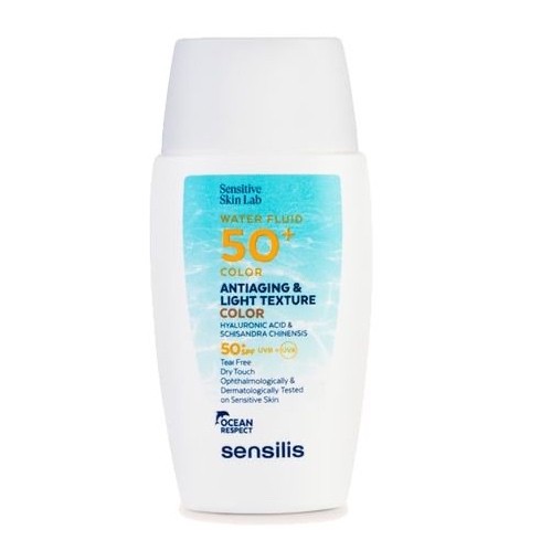 Sensilis Fotoprotetor Fluido de Água 50+ com Tonalidade, 40 ml