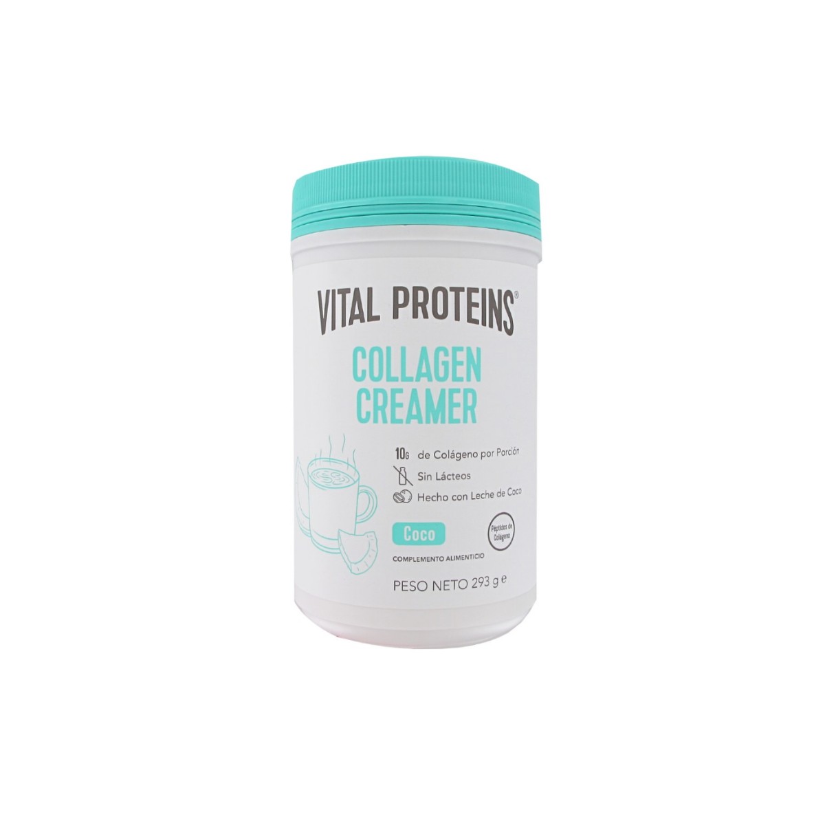 Proteínas vitais colágeno creme coco, 293 g
