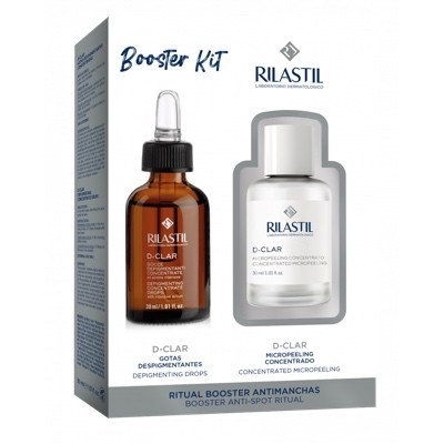 Rilastil Booster kit D-Clar gotas e D-Clar micropeel concentrado