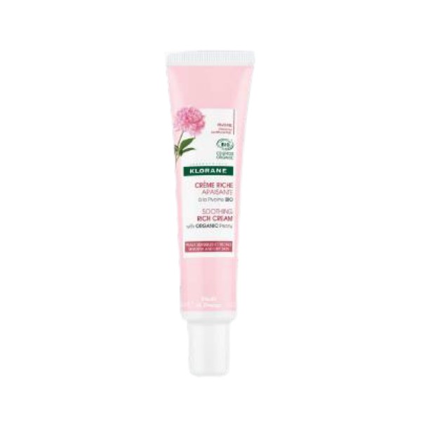 Klorane Creme Rico Calmante Calmante Orgânico Peônia, 40 ml