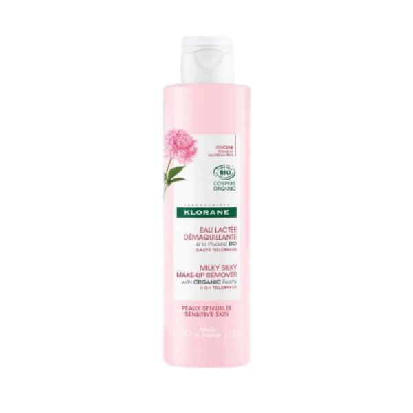 Klorane Peônia Orgânica Micelar Demaquilante Fluido para Pele Sensível, 200 ml