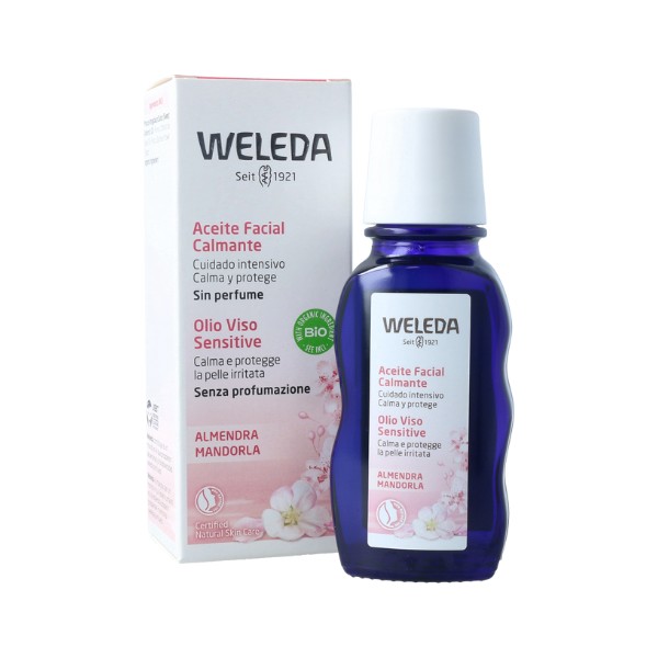 Weleda Óleo Facial de Amêndoas Calmantes, 50ml