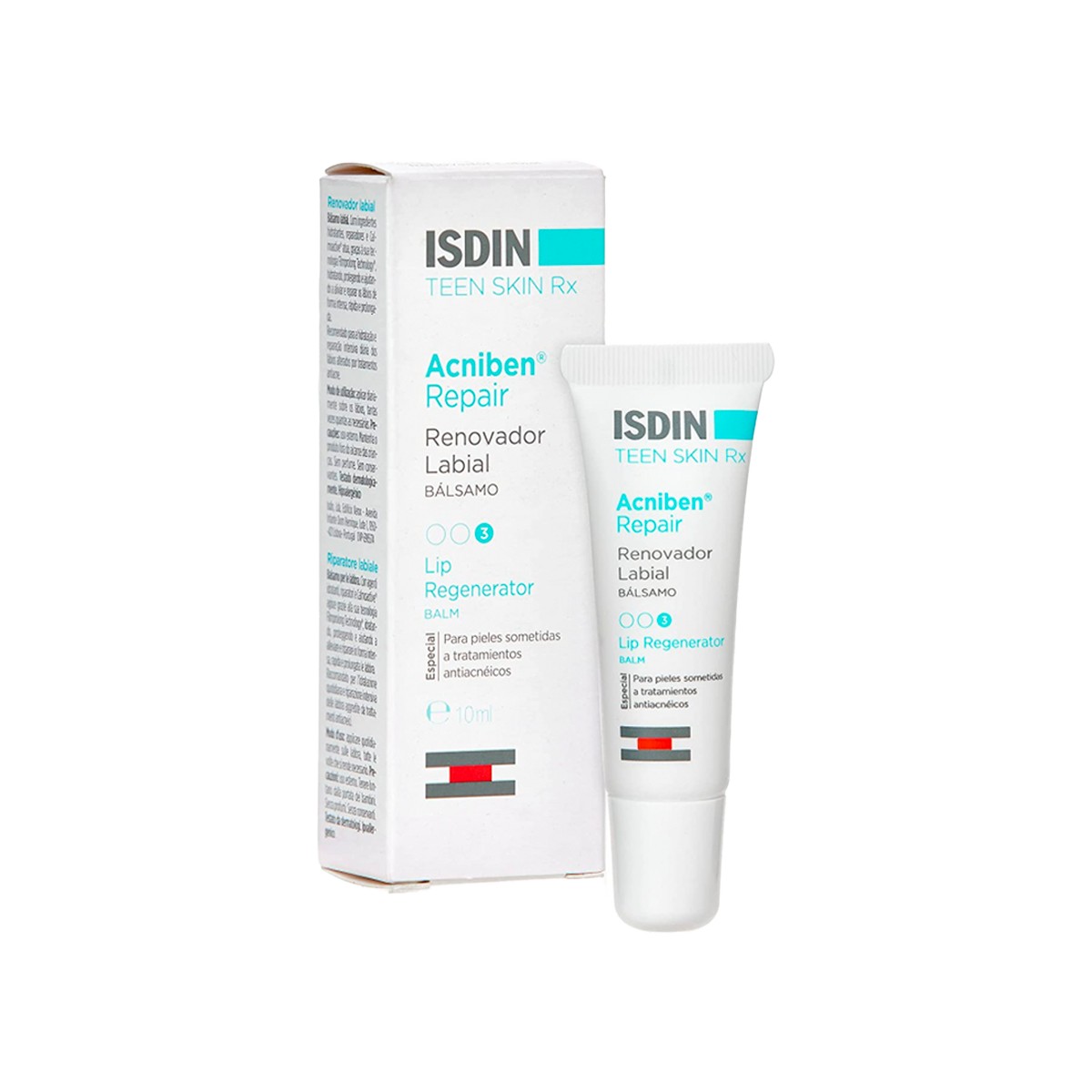 Bálsamo Reparador Labial Acniben RX, 10ml.