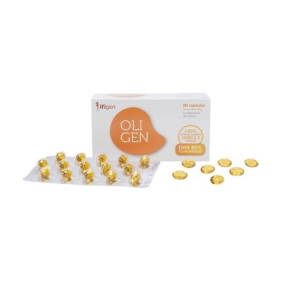 Oligen DHA 80% Tg Enzimático, 60 Cápsulas de 700mg