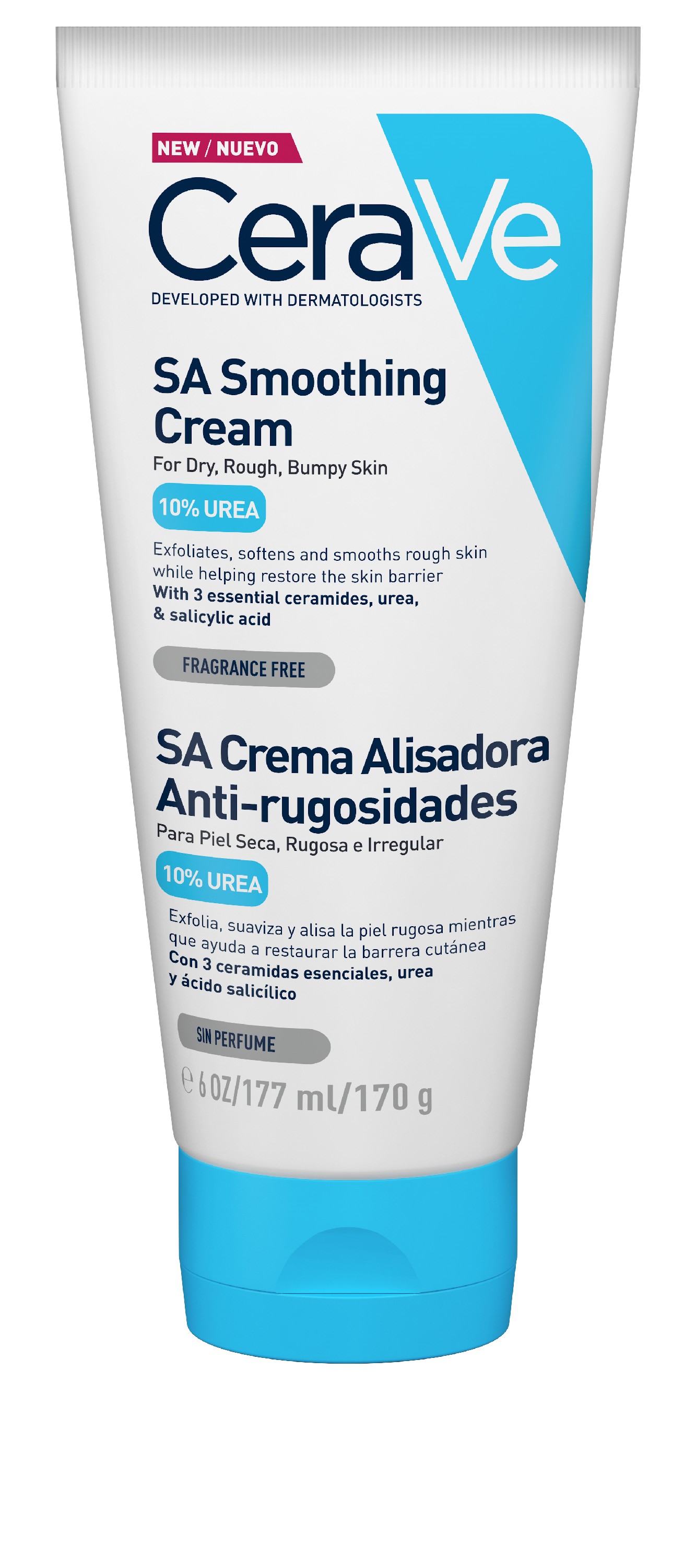 Cerave SA crema alisadora anti-rugosidades, 177 ml