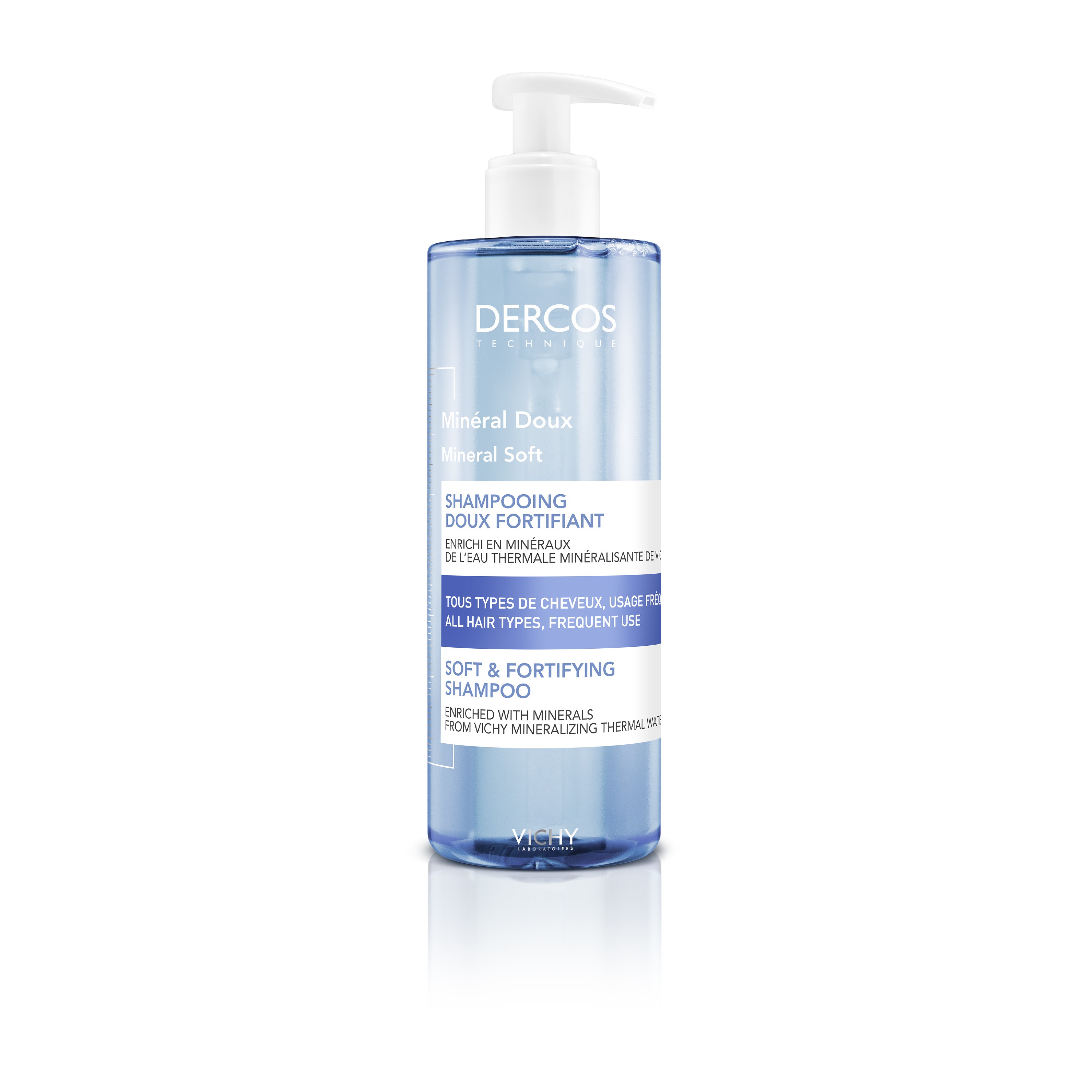 Dercos Shampoo Mineral Uso Frequente, 400ml.