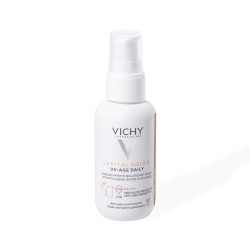 Vichy Capital Soleil UV-AGE diariamente con color, 40 ml