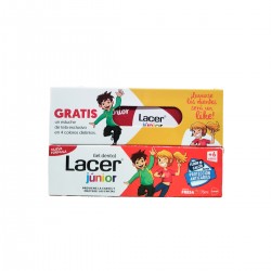 Lacer Junior Morango Dente de Gel, 75 ml