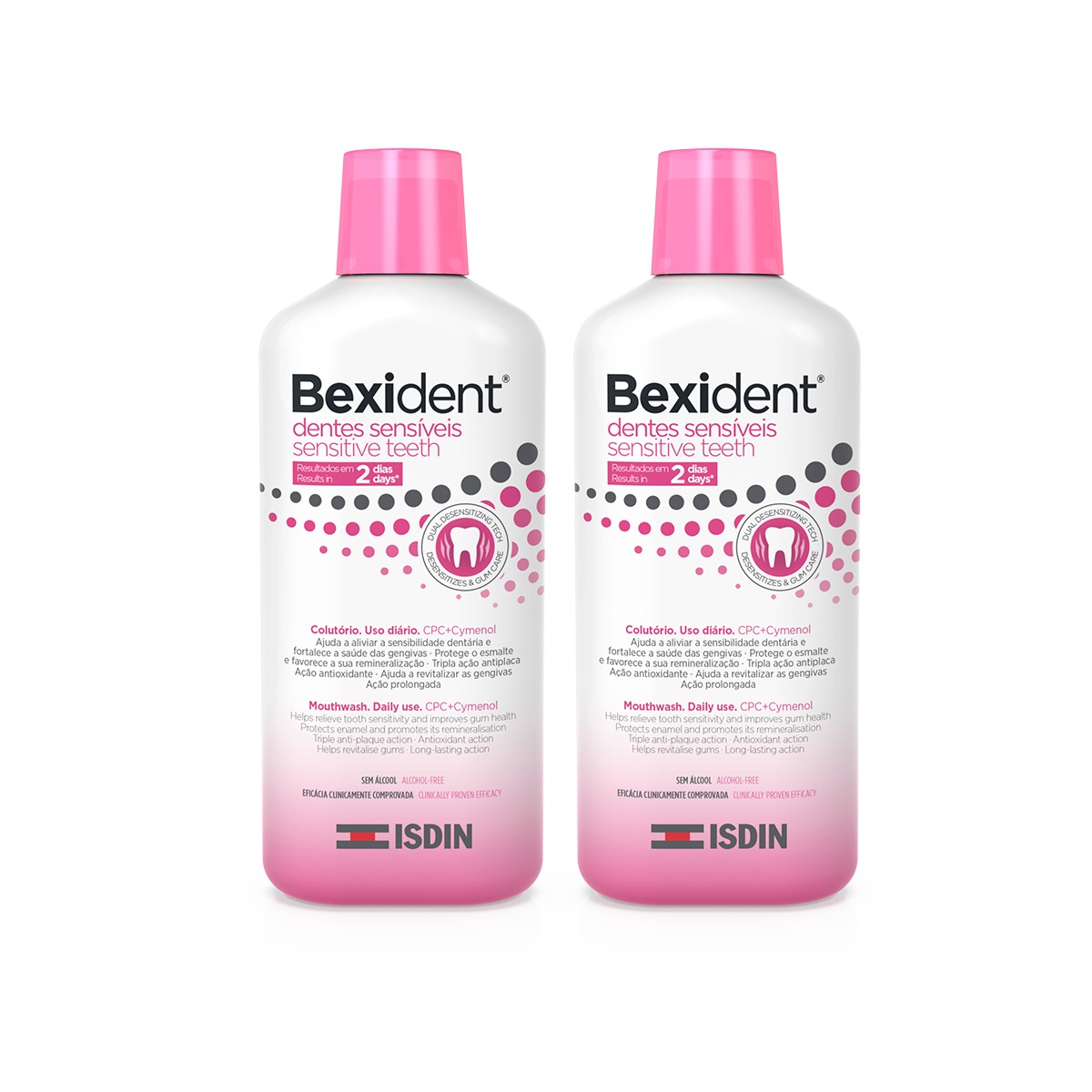 Enxaguante bucal Bexident Sensitive Teeth Duplo, 2 x 500 ml