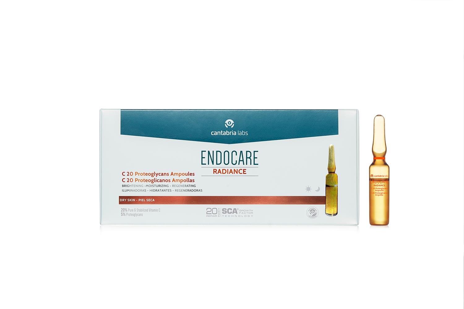 Endocare Radiance C 20 proteoglicanos, 30 ampolas