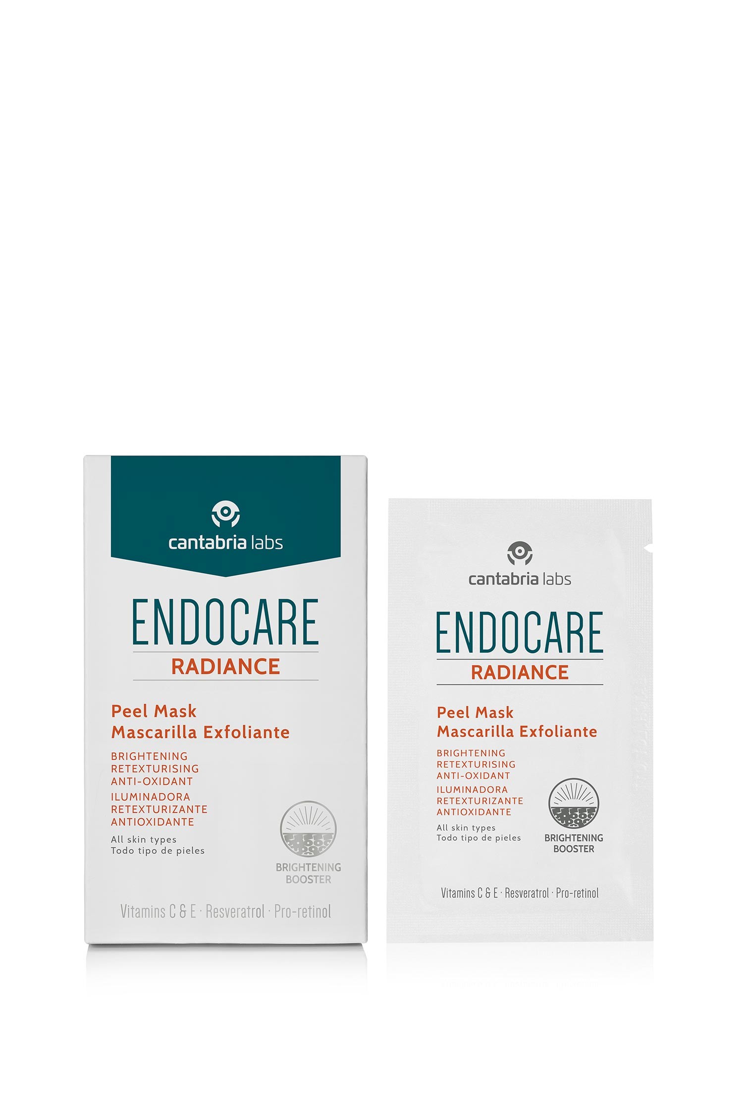Máscara Esfoliante Endocare Radiance Peel, 5 peças