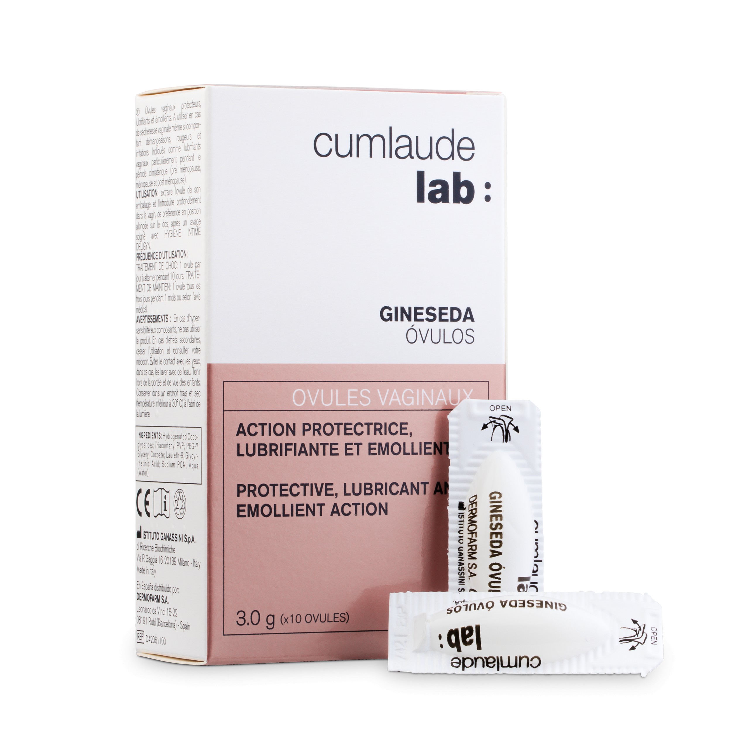 Cumlaude Lab Gineseda Óvulos vaginais protetores, 10 ovos