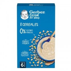 Gerber para bebê 8 cereais, 500 g