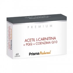 Prisma Natural Acetil L-carnitina + PQQ + Coenzima Q10, 60 Cápsulas