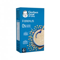 Gerber 8 cereais com biscoito, 500 g