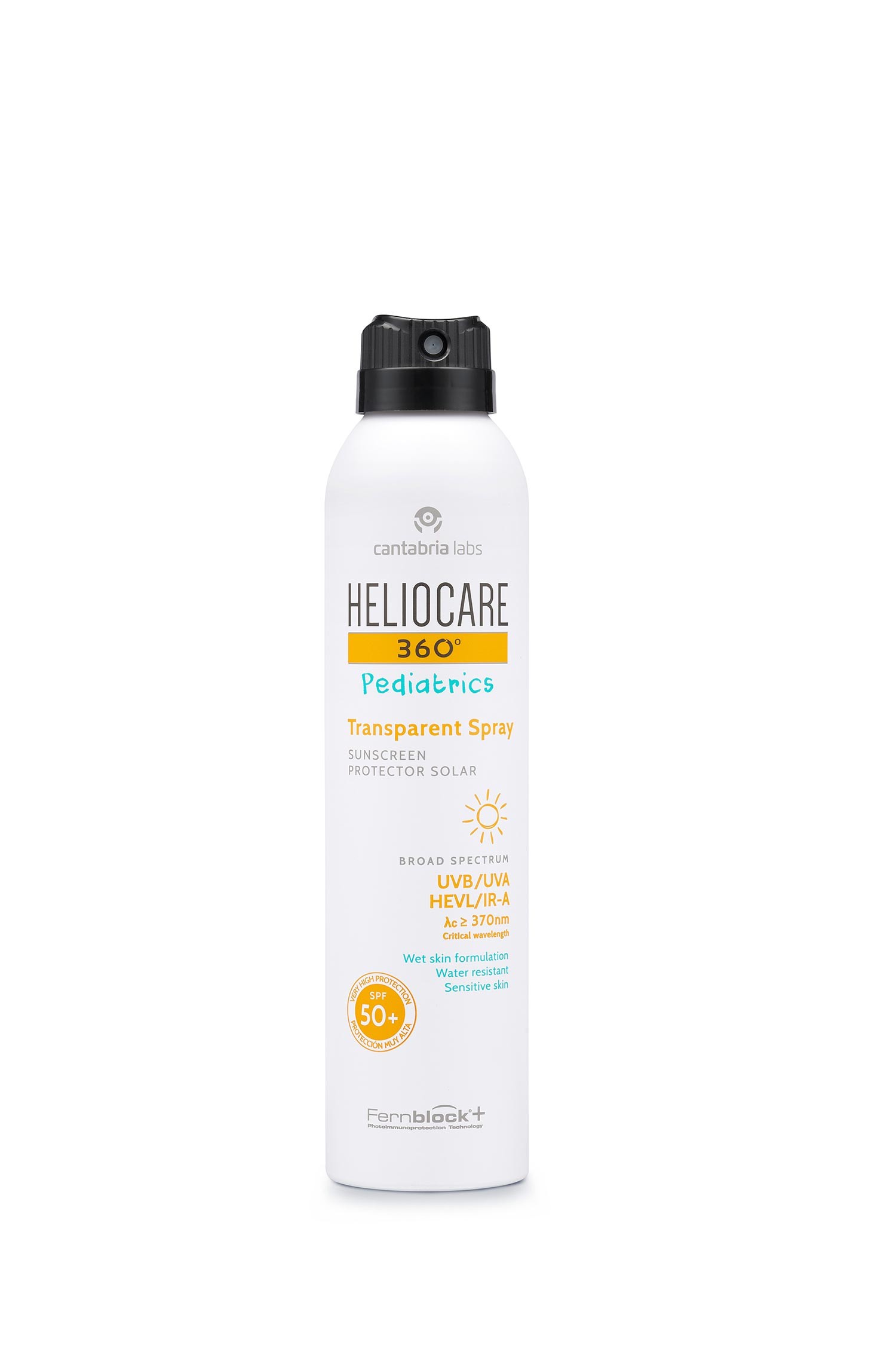 Heliocare 360 Spray Transparente Pediátrico FPS50+, 200 ml
